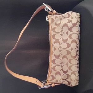 Coach signature shoulder bag